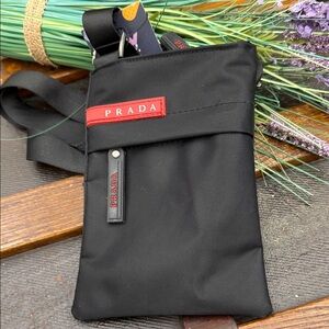 Prada Black Crossbody Sports Cellphone Bag